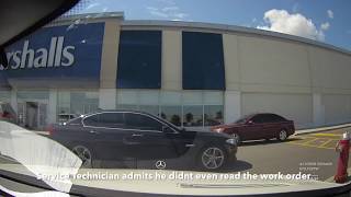 Mercedes Benz Canada Service Fraud  Mississauga S63 AMG Service Appointment Dashcam Video [upl. by Yrogreg]