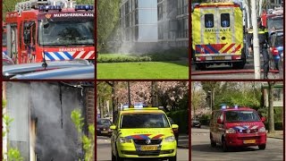 270415 Grote brand in flatgebouw Schoonveld Rotterdam [upl. by Je]