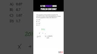 Is this SAT Percent Word Problem Confusing satmath [upl. by Attenev502]