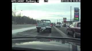 Anchorage Police Dashboard Camera Car Chase and Shooting [upl. by Nodnnarb840]