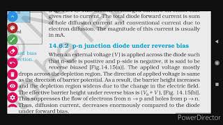 1462 pn junction diode under reverse bias ch 14 Semiconductor electronics [upl. by Bocock]