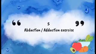 5 AbductionAdduction 5 FlexionExtension 5 Elevation Exercises [upl. by Elicul]