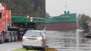 🚚 Perfect Timing and Are These Ship Parts Transported By Truck  ARKLOW ROVERPart 1  3055NL [upl. by Enialehs]