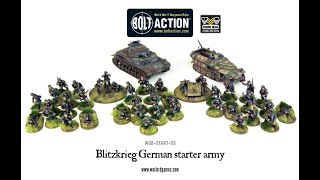 Blitzkrieg Germans  Bolt Action Starter Army Review [upl. by Antoine]