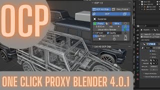 Blender 401 amp OCP quotOne Click Proxyquot addon [upl. by Atekram661]