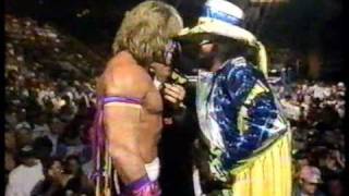 quotMacho Manquot Randy Savage vs The Ultimate Warrior Promo [upl. by Kasey]