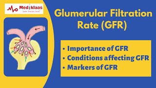 Glumerular Filtration Rate GFR  Renal system  Physiology  Mediklaas [upl. by Ajiat]