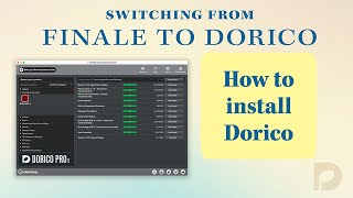 Installing Dorico crossgrade from Finale [upl. by Lurline123]