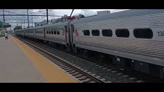 Rahway NJ upclose  NJ Transit express train September 7 2024 [upl. by Dinnage]