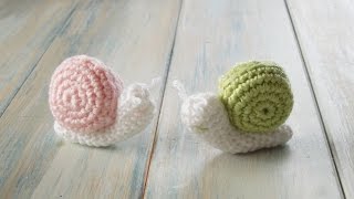 crochet How To Crochet a Snail  Yarn Scrap Friday [upl. by Jefferey]