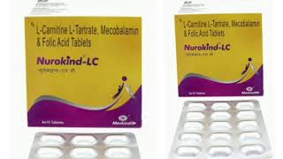 Nurokind LC Tablets LCarnitine LTartrate Mecobalamin amp Folic Acid Tablets [upl. by Merritt]