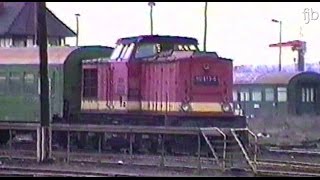 Eisenbahn Deutsche Reichsbahn 1991  Aufnahmen aus Nordhausen [upl. by Cohin836]