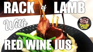 Ep 7 Chef Geoff Demonstrates How to Cook Rack of Lamb with Red Wine Jus on the Kamado Joe Classic2 [upl. by Stephen10]