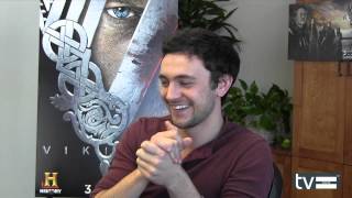 Vikings History Channel George Blagden quotAthelstanquot Interview [upl. by Raquel]