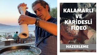 Mutfağımı Deniz Kenarına Taşıdım Kalamarlı ve Karidesli Fideo [upl. by Fogg]