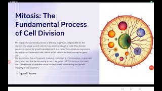 Mitosis  An Equational Division class 10 11 icse cbse bseb neet [upl. by Eirrej2]