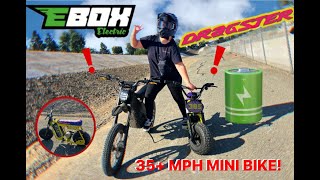 EBOX DRAGSTER MINI BIKE REVIEW RACING TALARIA X3 [upl. by Zerla]