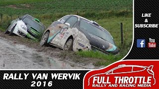 Rally van Wervik 2016  Crash amp Spins [upl. by Ecahc]