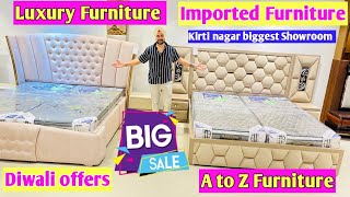 Best Furniture Diwali offers ✅🔥 luxury Furniture market Kirti Nagar 45off style furniture Furniture [upl. by Atteniuq]