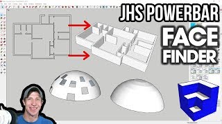 JHS POWERBAR TOOL TUTORIAL  Face Finder for SketchUp  Easily Heal Faces in Models [upl. by Inan389]