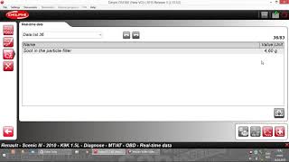 How to check Soot content of DPF using Delphi diagnostics tool  On a Renault 15 DCi [upl. by Opiak86]