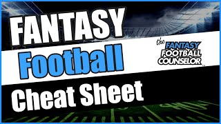 Fantasy Football Cheat Sheet 2020 [upl. by Ahsinak]