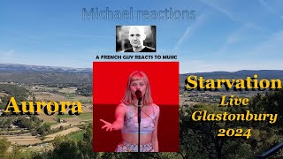 First time Reaction to Aurora Starvation Live in Glastonbury  A new era a new journey [upl. by Pesvoh]