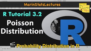 Poisson Distribution in R  R Tutorial 32  MarinStatsLectures [upl. by Daveta]