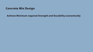 Concrete Mix Design Part 1 [upl. by Chun]