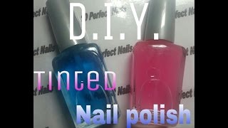 DIY How To Make Your Own Tinted Nail Polish [upl. by Montanez]