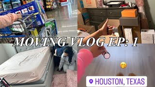 MOVING INTO MY FIRST LUXURY APARTMENT Moving To Houston Unpacking and more🏡 [upl. by Ahswat]