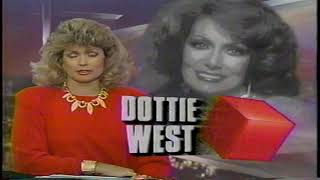 Dottie West  News Reports on Passing 1991 [upl. by Aleakam]