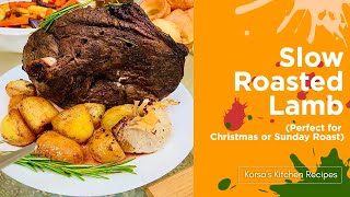 Slow Roasted Lamb in Red Wine Perfect for Christmas and Sunday Roasts [upl. by Huesman]