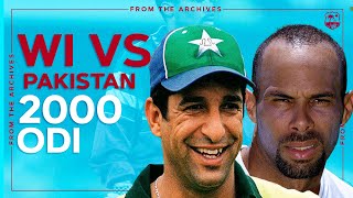 Jimmy Adams amp Sherwin Campbell Star against Wasim Akram amp Pakistan  West Indies v Pakistan 2000 ODI [upl. by Fabe]