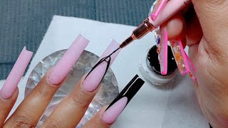 HOW TO LIQUID TO POWDER RATIO REAL TIME ACRYLIC APPLICATION TRICK FOR PERFECT FRENCHIES [upl. by Ennaj]