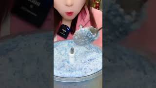 POWDERY ICE BITES💠 freezerfrostasmr icebites eatingsounds mukbang frostyice asmreating asmr [upl. by Kirshbaum346]