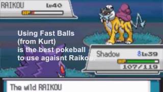 Pokemon SoulSilver How To Catch Raikou ENGLISH [upl. by Neilla]