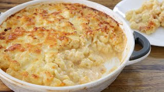 Cheesy Cauliflower Bake Recipe Cauliflower Cheese [upl. by Ahso]