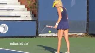 Urszula Radwanska at the 2014 US Open Qualifying [upl. by Harras]