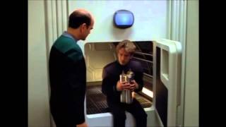 Star Trek Voyager S04E14 Message in a Bottle  EMH Mark2 Andy Dick tries to enter Jefferies Tube [upl. by Magena996]