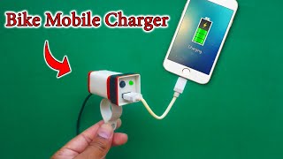 How To Make Bike Mobile Charger At Home  12V Fast Charger For Motorcycle  Bike Mobile Charger DIY [upl. by Ramyar506]