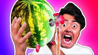 Trying Weird Watermelon Gadgets You Never Knew About [upl. by Aekahs]