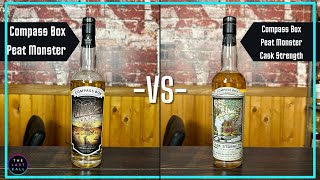 Compass Box Peat Monster VS Compass Box Peat Monster Cask Strength Comparisons [upl. by Wernsman]