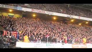 CPFC vs CARDIFF  CARLING CUP SEMI FINAL  HOLMESDALE FANATICS 10112 [upl. by Eanyl]