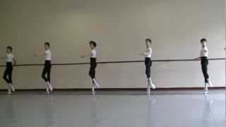 Bolshoi Ballet Academy 5to año varones  Examen final 2012 Barra [upl. by Dagall]