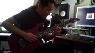 Herman Li  Quick Improvised Guitar Solo for Strings On Fire [upl. by Anaiq]