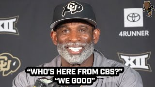 Coach Prime Settles Beef with CBS after Public Practice in Denver [upl. by Eiresed]