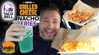 Taco Bell NEW Grilled Cheese Nacho Fries Review [upl. by Nosbig]