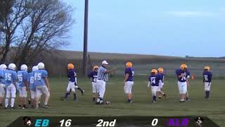 8th Grade Football EB at Alburnett 20 Sept 2012 2nd Qrt [upl. by Leunamne]