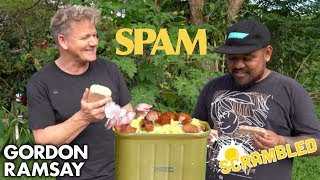 Gordon Ramsay Makes SPAM Scrambled Eggs in Hawaii  Scrambled [upl. by Nehemiah]